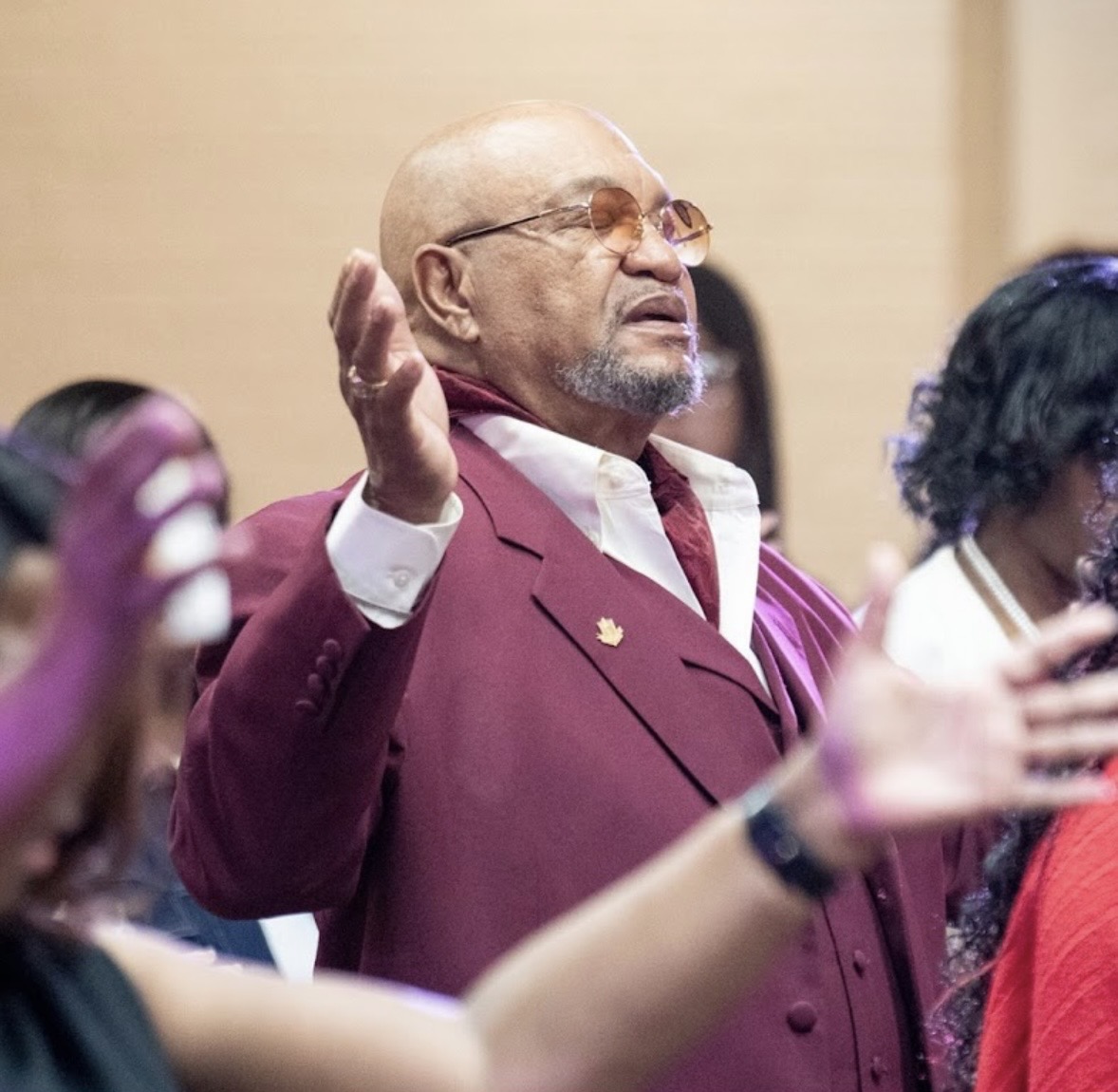 A family at Higher Praise